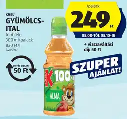ALDI Kubu Gyümölcs-ital ajánlat