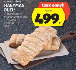 ALDI Azon Melegében Hagymás buci ajánlat