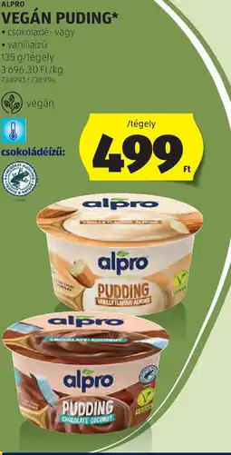 ALDI Alpro Vegán puding ajánlat