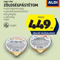 ALDI Enjoy Free Zöldségpástétom ajánlat