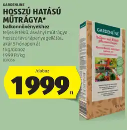 ALDI Gardenline Hosszú hatású műtrágya ajánlat