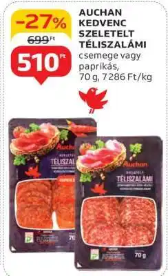 Auchan Auchan Kedvenc Szeletelt Téliszalámi ajánlat