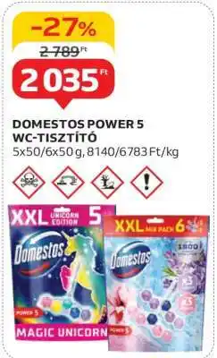 Auchan DOMESTOS POWER 5 WC-TISZTÍTÓ ajánlat