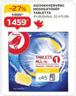 Auchan AUCHAN KEDVENC MOSOGATÓGÉP TABLETTA ajánlat