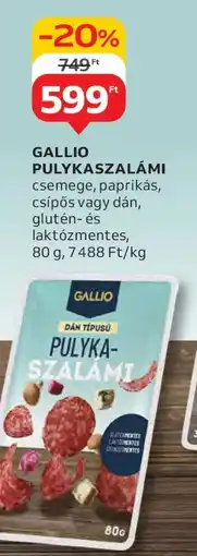 Auchan GALLIO Pulykaszalámi ajánlat