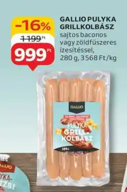 Auchan GALLIO PULYKA GRILLKOLBÁSZ ajánlat
