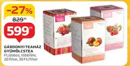 Auchan Gárdonyi Teaház Gyümölcstea ajánlat