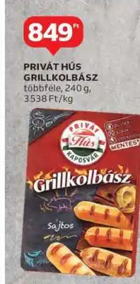 Auchan PRIVÁT HÚS GRILLKOLBÁSZ ajánlat