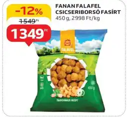Auchan FANAN FALAFEL CSICSERIBORSÓ FASÍRT ajánlat