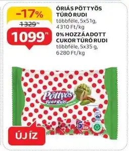 Auchan Óriás Pöttyös Túró Rudi ajánlat