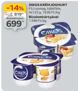 Auchan Oikos krémjoghurt ajánlat