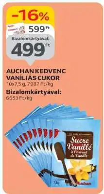 Auchan AUCHAN KEDVENC VANÍLIÁS CUKOR ajánlat