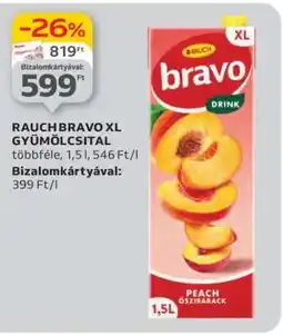 Auchan RAUCHBRAVO XL GYÜMÖLCSITAL ajánlat