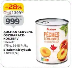 Auchan AUCHAN KEDVENC ŐSZIBARACK-KONZERV ajánlat