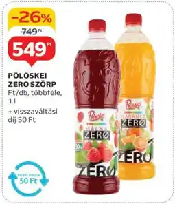 Auchan Pölöskei Zero Szörp ajánlat