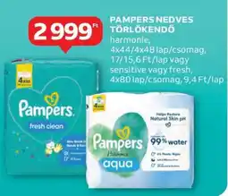Auchan PAMPERS NEDVES TÖRLŐKENDŐ ajánlat