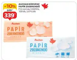 Auchan AUCHAN KEDVENC PAPÍR ZSEBKENDŐ ajánlat