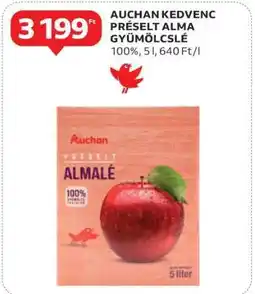 Auchan AUCHAN KEDVENC PRÉSELT ALMA GYÜMÖLCSLÉ ajánlat
