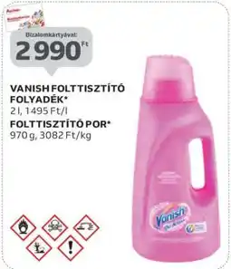 Auchan Vanish folttisztító folyadék ajánlat