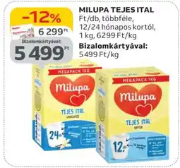 Auchan Milupa tejes ital ajánlat