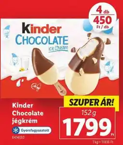 Lidl KINDER Chocolate jégkrém ajánlat