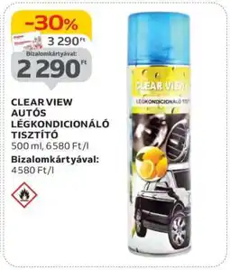 Auchan CLEAR VIEW AUTÓS LÉGKONDICIONÁLÓ TISZTÍTÓ ajánlat
