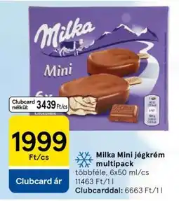 Tesco Milka Mini jégkrém multipack ajánlat
