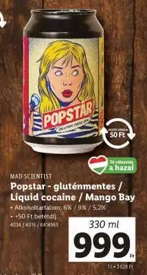 Lidl Mad Scientist Popstar ajánlat
