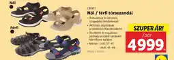 Lidl CRIVIT Női / férfi túraszandál ajánlat