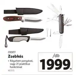 Lidl CRIVIT Zsebkés ajánlat