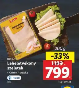 Lidl DULANO Leheletvékony szeletek ajánlat