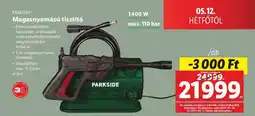 Lidl PARKSIDE Magasnyomású tisztító ajánlat