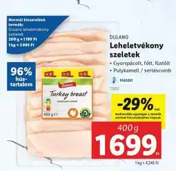 Lidl DULANO Leheletvékony szeletek ajánlat