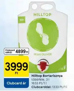 Tesco Hilltop Bortarisznya ajánlat