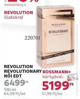 Rossmann Revolution revolutionary női edt ajánlat
