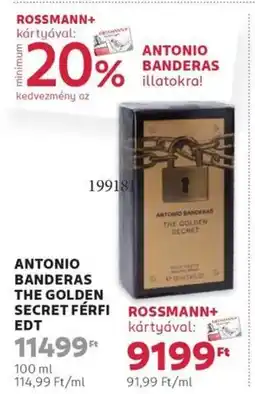 Rossmann Antonio banderas the golden secret férfi edt ajánlat