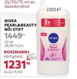 Rossmann Nivea pearl&beauty női stift ajánlat