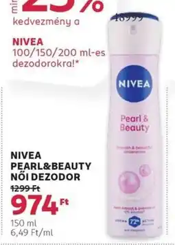 Rossmann Nivea pearl&beauty női dezodor ajánlat