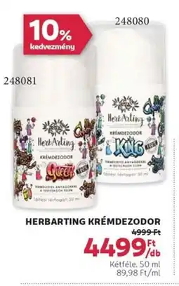 Rossmann Herbarting krémdezodor ajánlat