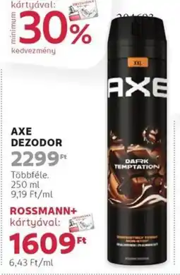 Rossmann Axe dezodor ajánlat