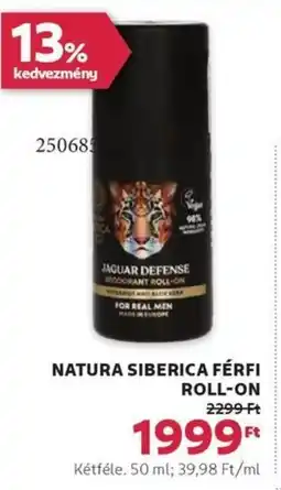 Rossmann Natura siberica férfi roll-on ajánlat