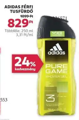 Rossmann Adidas férfi tusfürdő ajánlat