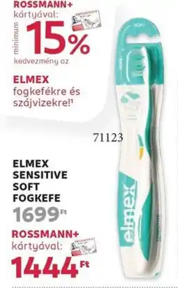 Rossmann Elmex sensitive soft fogkefe ajánlat