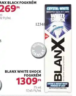 Rossmann Blanx white shock fogkrém ajánlat