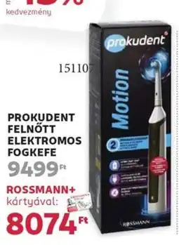 Rossmann Prokudent felnőtt elektromos fogkefe ajánlat