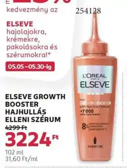 Rossmann Elseve growth booster hajhullás elleni szérum ajánlat