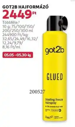 Rossmann Got2b hajformázó ajánlat