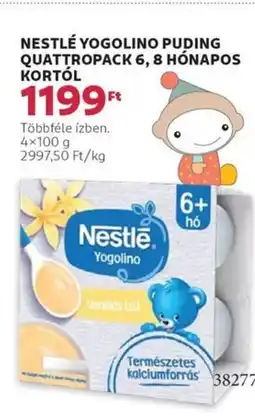 Rossmann Nestlé yogolino puding quattropack 6, 8 hónapos kortól ajánlat