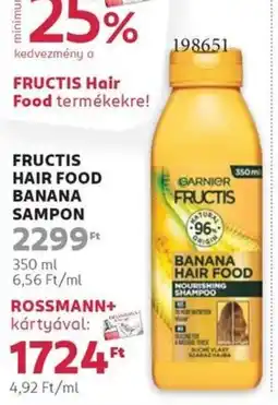 Rossmann Fructis hair food nourishing shampoo ajánlat