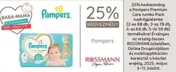 Rossmann minden Pampers Premium Care Jumbo Pack nadrágpelenka ajánlat